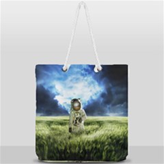 Astronaut Full Print Rope Handle Tote (large) by Ket1n9