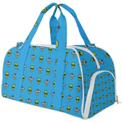 Alien Pattern Burner Gym Duffel Bag by Ket1n9