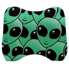 Art Alien Pattern Velour Head Support Cushion by Ket1n9