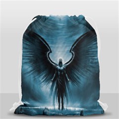 Rising Angel Fantasy Drawstring Bag (small) by Ket1n9