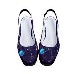 Realistic-night-sky-poster-with-constellations Women s Classic Slingback Heels by Ket1n9