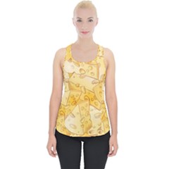 Cheese-slices-seamless-pattern-cartoon-style Piece Up Tank Top by Ket1n9