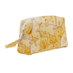 Cheese-slices-seamless-pattern-cartoon-style Wristlet Pouch Bag (medium) by Ket1n9