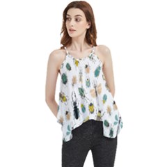 Insect Animal Pattern Flowy Camisole Tank Top by Ket1n9