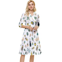 Insect Animal Pattern Classy Knee Length Dress by Ket1n9
