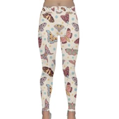 Pattern-with-butterflies-moths Classic Yoga Leggings by Ket1n9