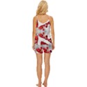 Christmas-background-tile-gifts V-Neck Satin Pajamas Set View4