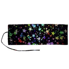 Christmas-star-gloss-lights-light Roll Up Canvas Pencil Holder (m) by Grandong