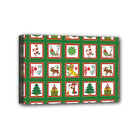 Christmas-paper-christmas-pattern Mini Canvas 6  X 4  (stretched) by Grandong
