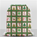 Christmas-paper-christmas-pattern Drawstring Bag (Small) View1