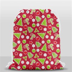 Christmas-paper-scrapbooking-pattern Drawstring Bag (small) by Grandong