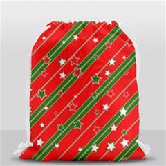 Christmas-paper-star-texture     - Drawstring Bag (small) by Grandong