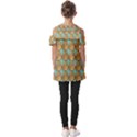 Owl Bird Pattern Fold Over Open Sleeve Top View2