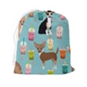 Chihuahua Bubble Kawaii Boba Tea Cute Dog Drawstring Pouch (2XL) View2