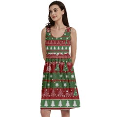 Christmas Decoration Winter Xmas Pattern Classic Skater Dress by Vaneshop