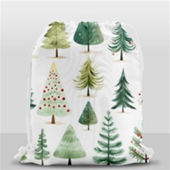 Christmas Xmas Trees Drawstring Bag (small) by Vaneshop