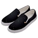 Christmas Winter Xmas Scene Nature Forest Tree Moon Men s Canvas Slip Ons View2