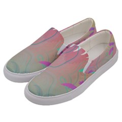Palm Trees Leaves Plants Tropical Wreath Men s Canvas Slip Ons by Vaneshop