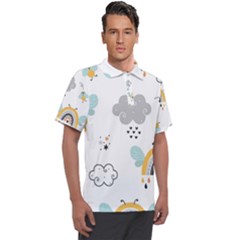 Art Pattern Design Wallpaper Background Print Men s Polo T-shirt by Vaneshop