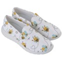 Bee Art Pattern Design Wallpaper Background Print Men s Lightweight Slip Ons View3