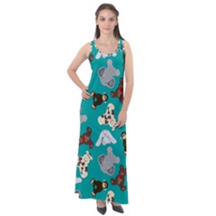 Plush Toys Stuffed Toys Stuffed Animals Sleeveless Velour Maxi Dress by Vaneshop