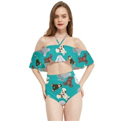 Plush Toys Stuffed Toys Stuffed Animals Halter Flowy Bikini Set  by Vaneshop