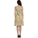 Love Mom Happy Mothers Day I Love Mom Graphic Pattern Sleeveless V-Neck Skater Dress with Pockets View4