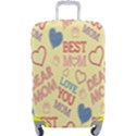Love Mom Happy Mothers Day I Love Mom Graphic Pattern Luggage Cover (Large) View1