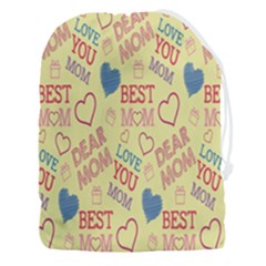 Love Mom Happy Mothers Day I Love Mom Graphic Pattern Drawstring Pouch (3xl) by Vaneshop