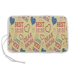 Love Mom Happy Mothers Day I Love Mom Graphic Pattern Pen Storage Case (s) by Vaneshop