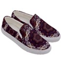 Rosette Kaleidoscope Mosaic Abstract Background Men s Canvas Slip Ons View3