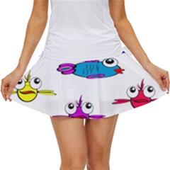 Fish Swim Cartoon Funnycute Women s Skort by Sapixe