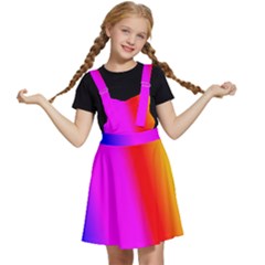 Multi-color-rainbow-background Kids  Apron Dress by Amaryn4rt