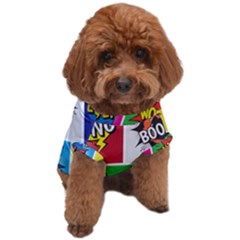 Pop Art Comic Vector Speech Cartoon Bubbles Popart Style With Humor Text Boom Bang Bubbling Expressi Dog T-shirt by Amaryn4rt