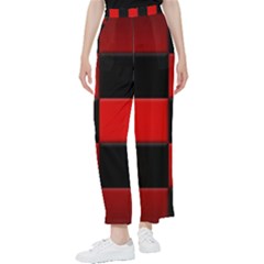 Black And Red Backgrounds- Women s Pants  by Amaryn4rt