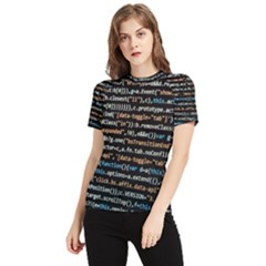 Close Up Code Coding Computer Women s Short Sleeve Rash Guard by Amaryn4rt
