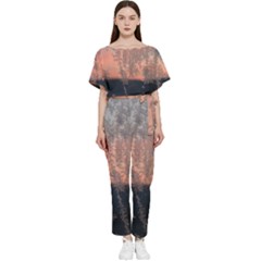 Hardest-frost-winter-cold-frozen Batwing Lightweight Chiffon Jumpsuit by Amaryn4rt