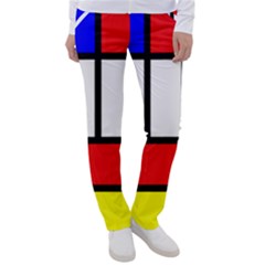 Mondrian-red-blue-yellow Women s Casual Pants by Amaryn4rt