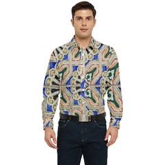 Ceramic-portugal-tiles-wall- Men s Long Sleeve  Shirt by Amaryn4rt