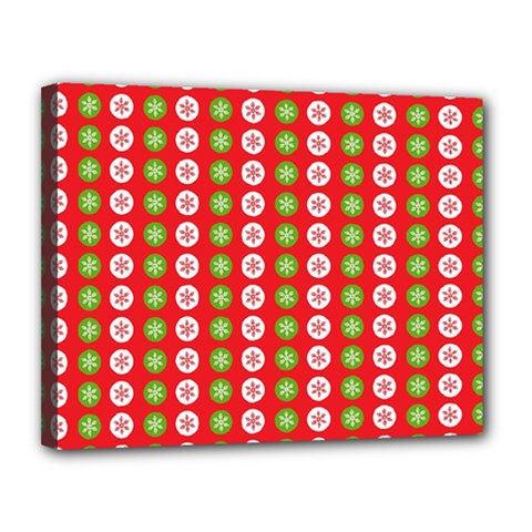 Festive Pattern Christmas Holiday Canvas 14  X 11  (stretched) by Amaryn4rt