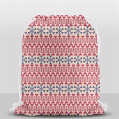 Christmas-pattern-background-green-decorative-star-snow Drawstring Bag (small) by Amaryn4rt