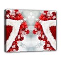 Christmas-background-tile-gifts Canvas 14  x 11  (Stretched) View1
