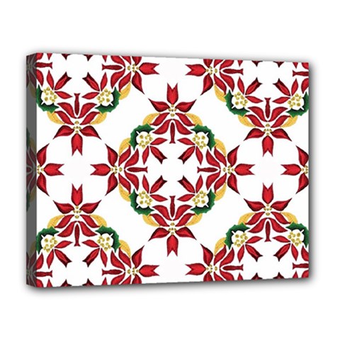 Christmas-wallpaper-background Canvas 14  X 11  (stretched) by Amaryn4rt