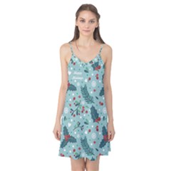 Seamless-pattern-with-berries-leaves Camis Nightgown  by Amaryn4rt