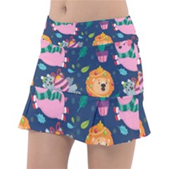 Funny-animal Christmas-pattern Classic Tennis Skirt by Amaryn4rt