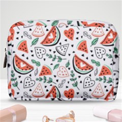 Seamless-vector-pattern-with-watermelons-mint Make Up Pouch (medium) by Amaryn4rt