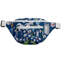 Isometric-seamless-pattern-megapolis Fanny Pack by Amaryn4rt