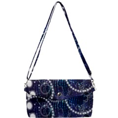Continents Stars Networks Internet Removable Strap Clutch Bag by Pakjumat