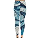 Pattern Ocean Waves Arctic Ocean Blue Nature Sea Everyday Leggings  View2