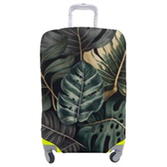 Tropical Leaves Foliage Monstera Nature Home Luggage Cover (medium) by Pakjumat